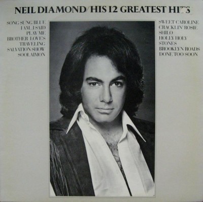 Vinil LP Neil Diamond &amp;ndash; His 12 Greatest Hits (VG++) foto