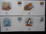 Ecuador-WWF Fauna-set complet FDC