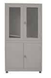 Cumpara ieftin Dulap metalic 4 usi plexiglas si metal 90 x 35 x 195 cm