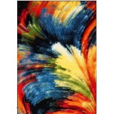 Covor Model Brush 11017-180, Marime 80 x 150 cm, Multicolor, Inaltime Fir 9 mm, Antialergic, Polipropilena, Living, Dormitor, Sufragerie, Birou