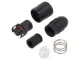 Mufă Circulară HR30 Push-Pull 2A Aurită 3-PIN
