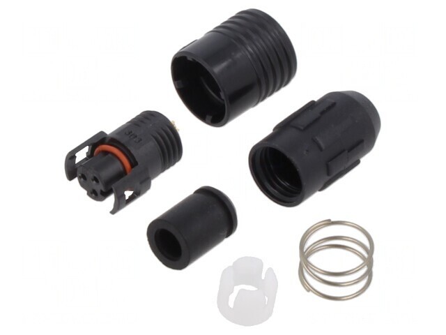 Mufă Circulară HR30 Push-Pull 2A Aurită 3-PIN