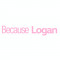 Sticker auto pentru parbriz Because Logan, 50 cm, Roz