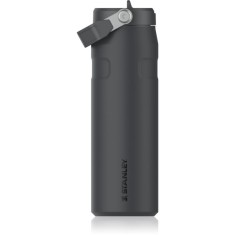 Stanley IceFlow&trade; Flip Straw Bottle sticlă inoxidabilă pentru apă cu pai Black 2.0 710 ml