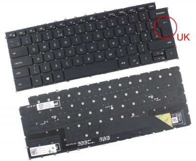 Tastatura Dell DLM19C76GBJ442 iluminata layout UK fara rama enter mare, J698DLM19C7 iluminata layout UK fara foto