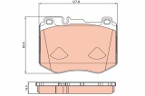 TRW GDB2081 set placute frana,frana disc