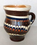 Mica ulcea decorativa, lut ars cu model, ceramica traditionala romaneasca