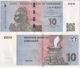 !!! ZIMBABWE - 10 ZIG 2024 - P NEW - UNC / PREFIX AA