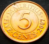 Cumpara ieftin Moneda exotica 5 CENTI - MAURITIUS, anul 2007 * cod 4094 B