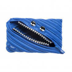 Penar Cu Fermoar, Zipit Grillz Monster Jumbo - Albastru