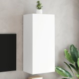 Cumpara ieftin Comodă TV de perete, alb, 40,5x30x90 cm, lemn prelucrat