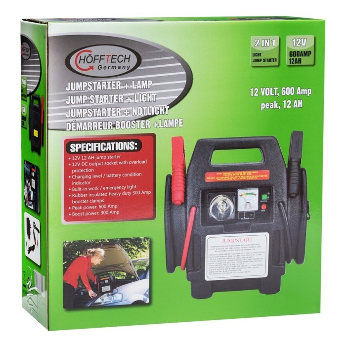 Resigilat: Robot pornire auto mobil Hofftech 300/600 Amp 12Ah Resigilat: Robot pornire auto mobil Hofftech 300/600 Amp 12Ah