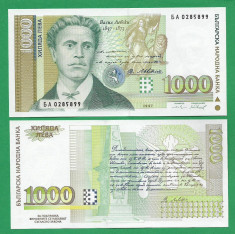 = BULGARIA - 1000 LEVA - 1997 - UNC = foto