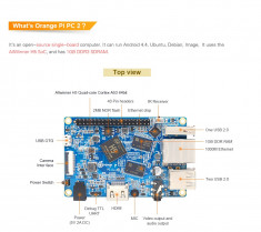 Orange Pi PC2 H5 64bit Support the Lubuntu linux and android mini PC foto