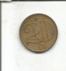 (No4) moneda- Cehoslovacia- 20 haleru 1985, Europa
