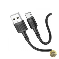 Cablu Date si Incarcare USB-A - USB-C HOCO X83 Victory 60W 1m Negru
