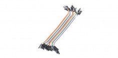 Set cabluri breadboard cu conectori mama-tata, lungime 10cm, set 40 fire colorate