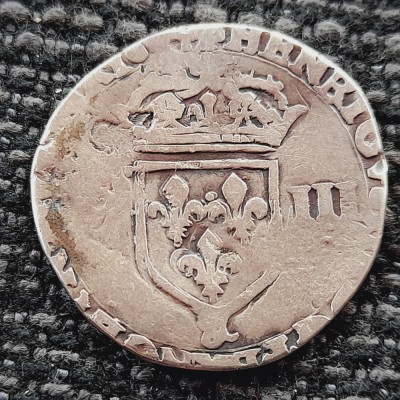 Franta 1/8 ecu ND (1589-1610 ) argint Henric lV foto