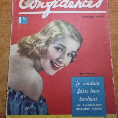 revista confidences (secrete) 3 martie1939-limba franceza,moda,machiaj,sfaturi