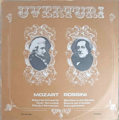 Disc vinil, LP. UVERTURI: RAPIREA DIN SERAI, COSI FAN TUTTE ETC.-W.A. MOZART, G. ROSSINI-264249 foto