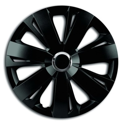 SET CAPACE ROTI 15` Energy Negru Cu Inel Cromat foto