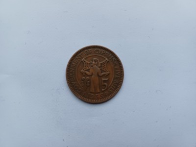 Cipru -5 Mils 1955 foto