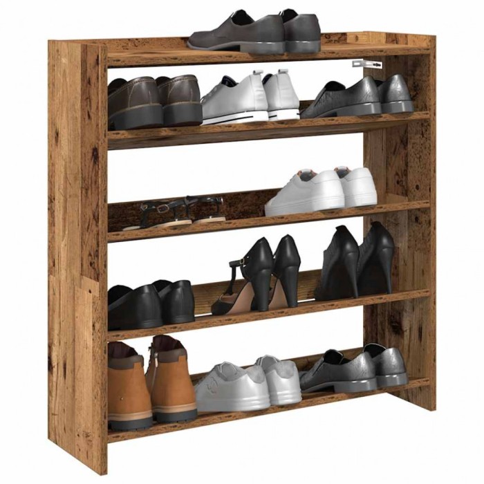 Gossi pantofar, lemn vechi, 80x25x81 cm, lemn compozit