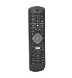 Telecomanda pentru TV universala, Philips, LCD/LED, Netflix, Parasource&reg;, neagra
