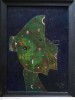 Tablou Harry Guttman, Masca, 48x34 cm, ulei pe carton, Nonfigurativ, Abstract