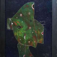 tablou Harry Guttman, Masca, 48x34 cm, ulei pe carton