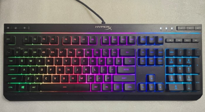 Tastatura gaming HyperX Alloy Core RGB, membrana multi-color, iluminare, layout US
