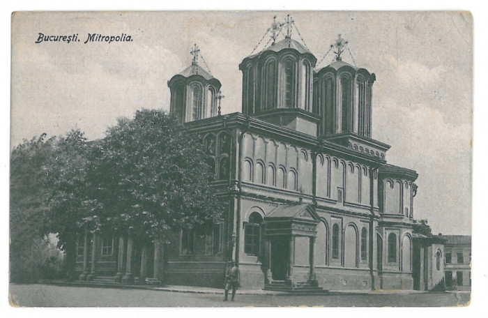 4457 - BUCURESTI, Mitropolia, Romania - old postcard - used