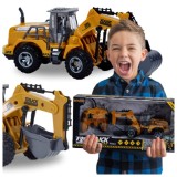 EXCAVATOR CU COMANDĂ DE LA DISTANȚĂ CU CONTROLER RC ALIMENTAT DE BATERIE, SERIA CONSTRUCTION