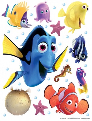 Sticker Nemo si Dory - 65X85cm - DK1705 foto