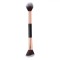 Pensulă Machiaj, Model 2505D, Cu Două Capete Oval și Oblic, Negru Roz Auriu, 20 cm