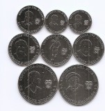 Ecuador Set 8 - 5, 10, 10, 25, 25, 25, 50, 50 Centavos 2023 - KM-131, 132, 133, 134, 135, 136, 137, 138 UNC !!!