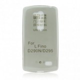 Husa Silicon Ultra Slim Fumuriu LG L Fino D290 / D290N Protectie Camera