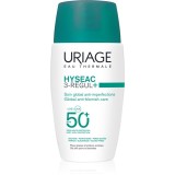 Uriage Hyseac 3-Regul+ Global Anti-Blemish Care SPF50+ cremă de zi pentru ten gras SPF 50+ 50 ml