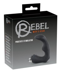 Prostate Vibrator (12cm) - Vibrator de prostata negru cu puncte foto
