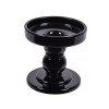 Suport Lumanare tip sfesnic cu dubla utilizare, Sticla, Negru, 8.5x8.5 cm, ATU-089494, Oem
