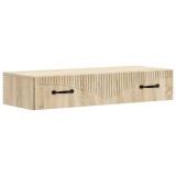 vidaXL Masă laterală montată pe perete Stejar Sonoma Lemn prelucrat 899007