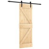 Cumpara ieftin Usa glisanta cu set de feronerie 70x210 cm, lemn masiv de pin