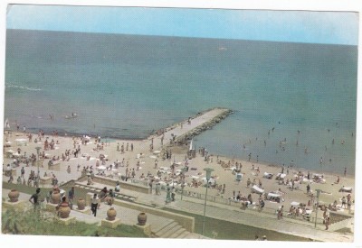 AMS - ILUSTRATA 1154, EFORIE-SUD, ASPECT DE PE PLAJA, ANUL 1964 foto