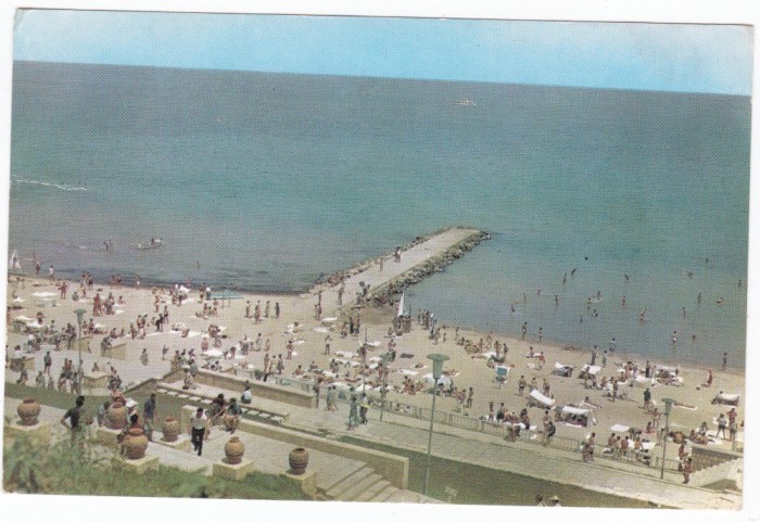 AMS - ILUSTRATA 1154, EFORIE-SUD, ASPECT DE PE PLAJA, ANUL 1964