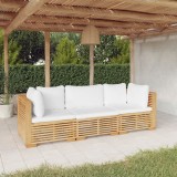 Set mobilier gradina cu perne, 3 piese, lemn masiv de tec GartenMobel Dekor, vidaXL