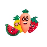 Cumpara ieftin Set brelocuri Koolie , Fructe vesele si colorate, 4 buc.