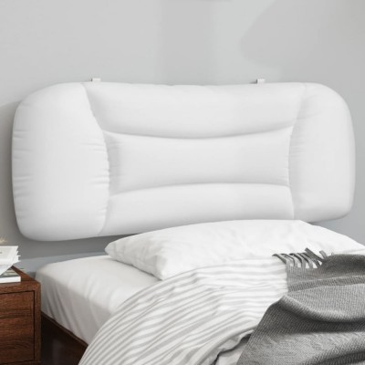 vidaXL Pernă pentru tăblie pat, alb, 100 cm, piele artificială foto