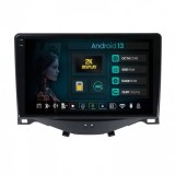 Navigatie 2K Citroen C1 Peugeot 108 Toyota AYGO (2014-2022) 4GB RAM Android 13 Octacore Slot Sim 4G DSP GPS Wi-FI Carplay Android Auto USB Bluetooth W