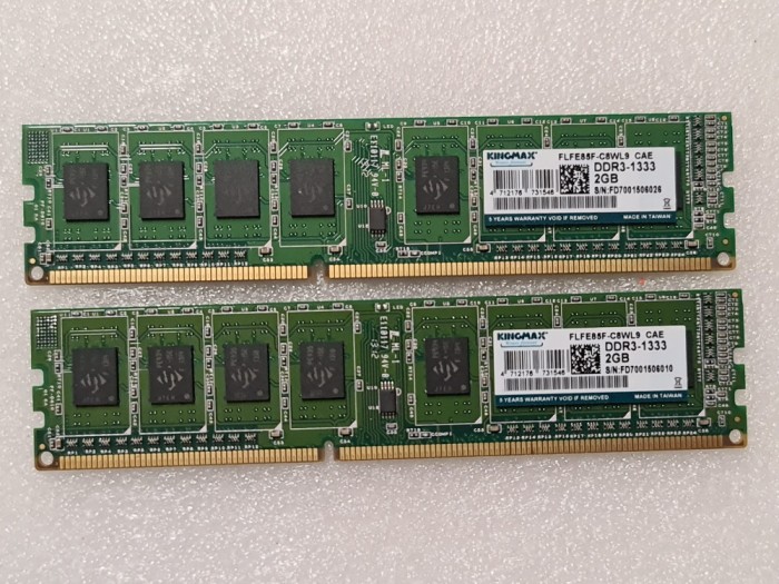 Memorie RAM desktop Kingmx FLFE85F-C8WL9 CAE 2GB DDR3 1333MHz