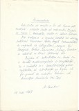 A3580N Nicolae Barbu, act scris și semnat olograf, 1969, Iași